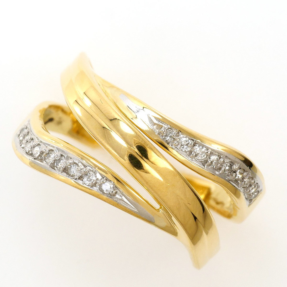 VINTAGE 18k Gold Diamond Ring